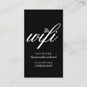 Visita Tarjeta de invitado de contraseña y red Wi-Fi