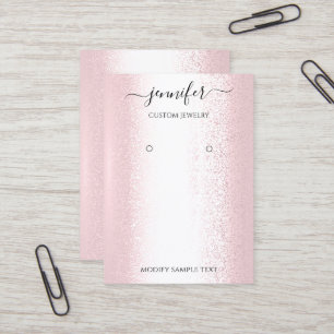 Visita Tarjeta de joyas hecha a mano Rosa Rosa Rosa