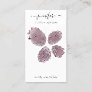 Visita Tarjeta de joyería con logotipo Personalizado Flo