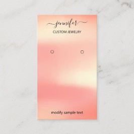 Visita Tarjeta de joyería de logotipo Rosa de medios soci