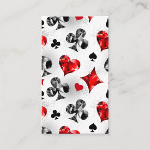 Visita Tarjeta de juego de jugador de póquer se adapta a 