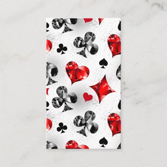 Visita Tarjeta de juego de jugador de póquer se adapta a  (Anverso)