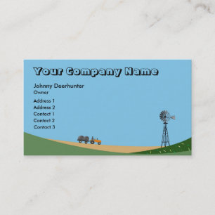 Visita Tarjeta de la agricultura