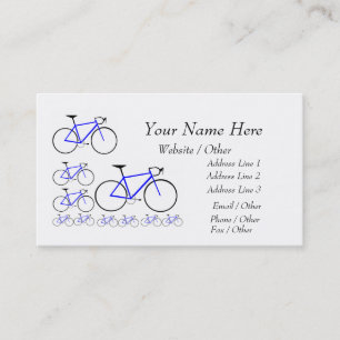 Visita tarjeta de la bici