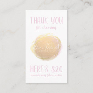 Visita Tarjeta de la cupón del negocio de la fotografía