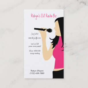 Visita Tarjeta de la empresa de servicios de DJ de la