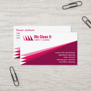 Visita Tarjeta de la empresa de servicios de la limpieza