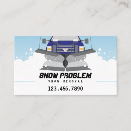 Visita Tarjeta de la empresa de servicios del quitanieves
