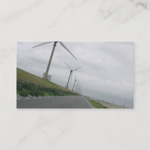 Visita Tarjeta de la foto del camino de las turbinas de