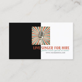 Visita Tarjeta de la foto del micrófono del alquiler del