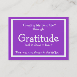 Visita Tarjeta de la gratitud