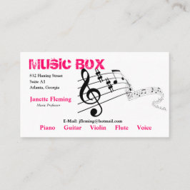 Visita Tarjeta de la industria musical