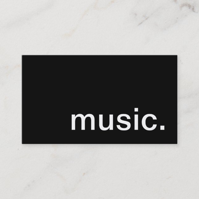 Visita Tarjeta de la industria musical (Anverso)