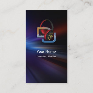 Visita Tarjeta de la industria musical de DJ