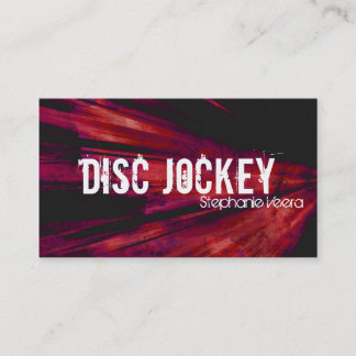 Visita Tarjeta de la industria musical del disc jockey de