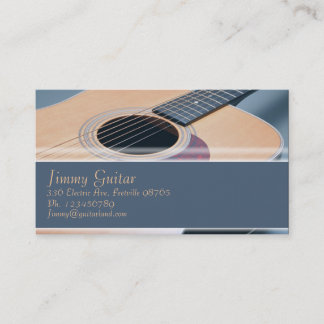 Visita Tarjeta de la industria musical - guitarra
