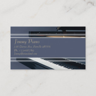 Visita Tarjeta de la industria musical - piano