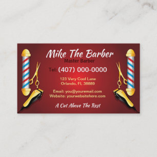 Visita Tarjeta de la lealtad de la barbería (polo y