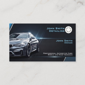 Visita Tarjeta de lavado y detallado de autos 'Blue Car'