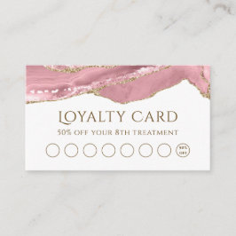 Visita Tarjeta de Lealtad Ágata Rubor Rosa