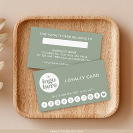 Visita Tarjeta de Lealtad con Logo Profesional Moderno Ve