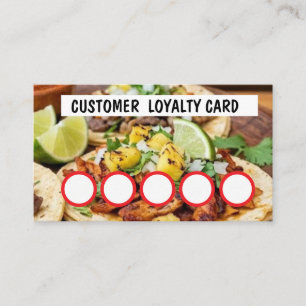 VISITA TARJETA DE LEALTAD DE CLIENTES - TAQUERIA