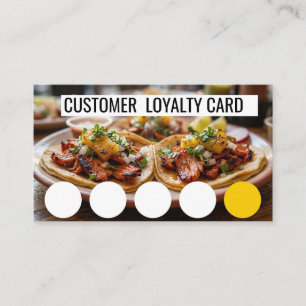 VISITA TARJETA DE LEALTAD DE CLIENTES - TAQUERIA