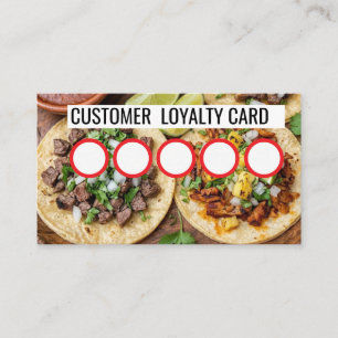 VISITA TARJETA DE LEALTAD DE CLIENTES - TAQUERIA