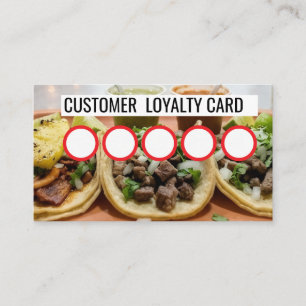 VISITA TARJETA DE LEALTAD DE CLIENTES - TAQUERIA