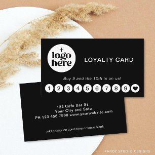 Visita Tarjeta de Lealtad de Negocio con Logo Moderno Sim