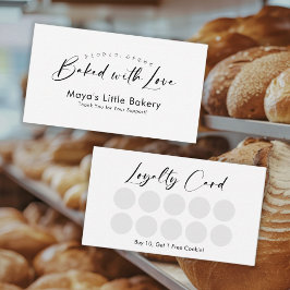Visita Tarjeta de Lealtad de Panadería con Estilo Moderno