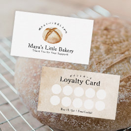 Visita Tarjeta de Lealtad para Panadería de Pan de Masa M