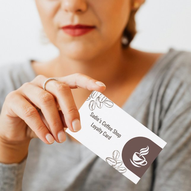 Visita Tarjeta de Lealtad Personalizada para Cafetería Pr (Subido por el creador)