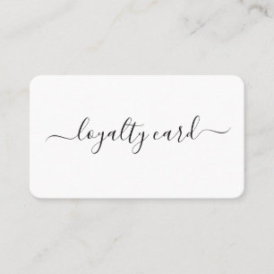 Visita Tarjeta de lealtad simple moderna minimalista manu