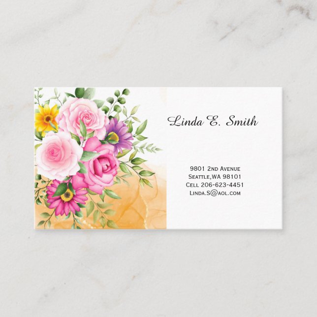 Visita Tarjeta de llamada clásica (Anverso)