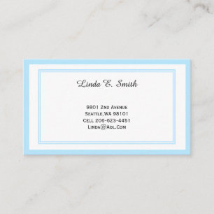 Visita Tarjeta de llamada con borde clásico