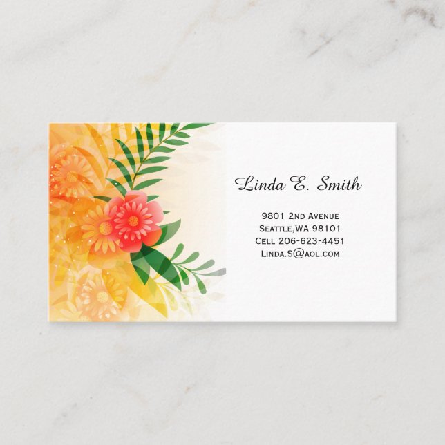 Visita Tarjeta de llamadas de negocios (Anverso)