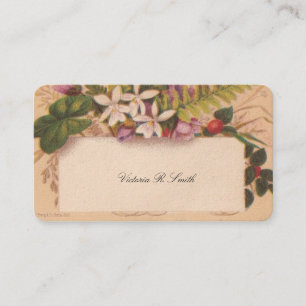 Visita Tarjeta de llamadas victoriana - Floral