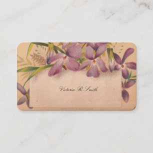Visita Tarjeta de llamadas victoriana - Floral