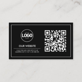Visita Tarjeta de logotipo profesional de código QR | Min