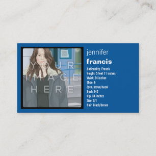 Visita Tarjeta de los comp de la travesía azul de la fot