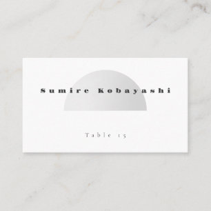 Visita Tarjeta de lugar de boda con arco minimalista