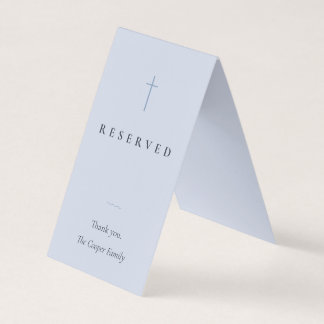 Visita Tarjeta de lugar reservado religioso Grace Blue