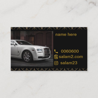 Visita tarjeta de lujo