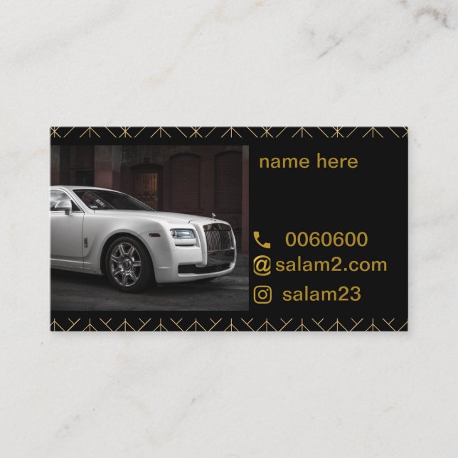 Visita tarjeta de lujo (Anverso)