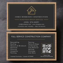 Tarjeta de Mano de Obra Código QR Construcción Mad