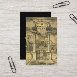 Visita Tarjeta de membresía de Freemason