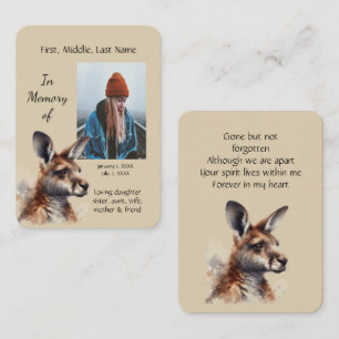 Visita Tarjeta de memoria memorial Kangaroo Lover Austral