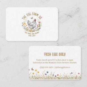 Visita Tarjeta de Mercado de Agricultores Gallina Gris Ac