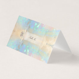 Visita Tarjeta de mesa Gemstone Opal Crystal Gem Marble
